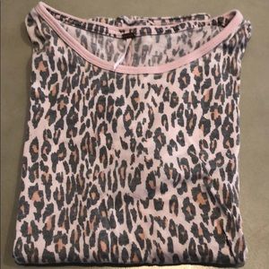 Free People Leopard Print T-Shirt